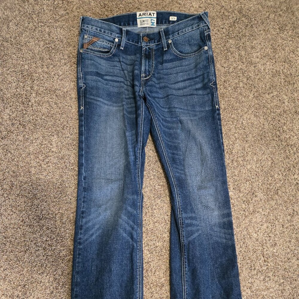 Ariat Mens M7 Percell Stretch Straight Leg - Aspen 34x36